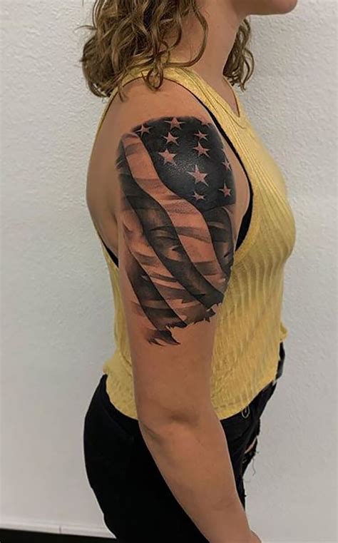 american flag tattoo gallery|american flag tattoos for women.